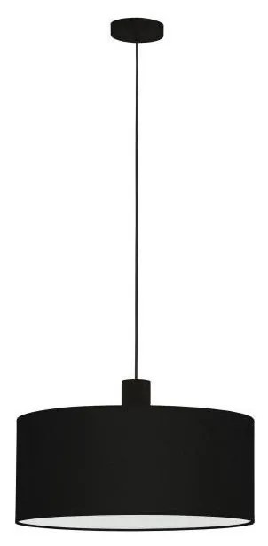 Eglo 33355 - Lampadario a sospensione su cavo AMANI 1xE27/60W/230V Ø 53 cm nero