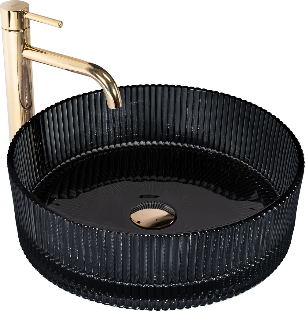 Lavabo da appoggio Rea Ingrid Black