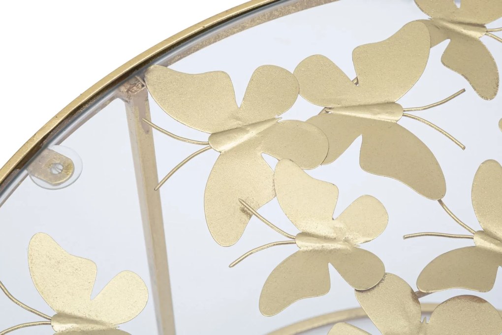 Tavolino da caffè con decorazioni a farfalla ø 60x40,5 cm