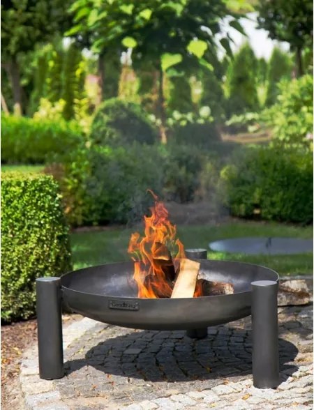 Braciere Da Giardino A Legna Artigianale In Acciaio Design Palma 70 Cm Cook King