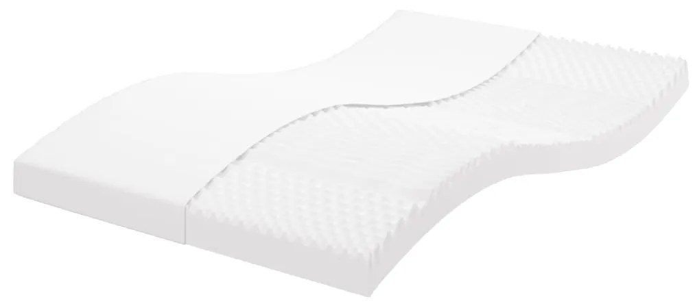 Materasso İn Schiuma Bianco 120x200 Cm 7 Zone Durezza 20 Ild /