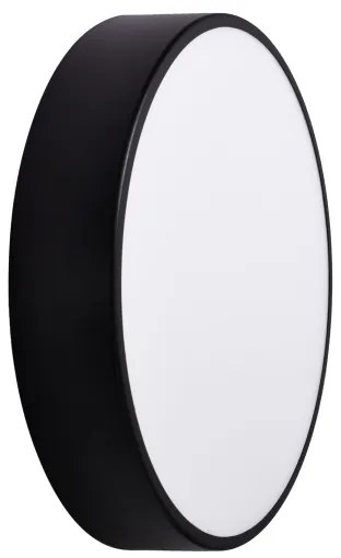 Plafoniera bagno CLEO 3xE27/24W/230V d. 40 cm nero IP54