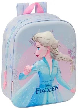 Zaino Scuola Frozen Lilla 22 x 27 x 10 cm 3D
