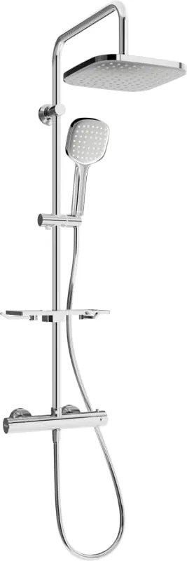 Mexen KT33 set doccia esterna con soffione e miscelatore termostatico, cromo - 771503393-00