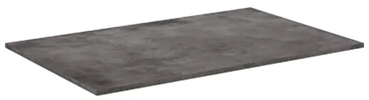 Top per lavabo Neo SENSEA L 151 x H 1.2 x P 48.5 cm grigio cemento stratificato, effetto pietra naturale