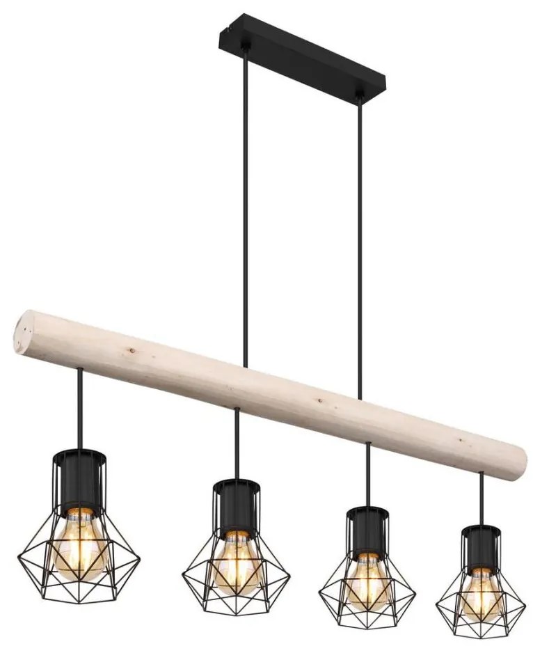 Globo 54017-4H3 - Lampadario a sospensione con filo PRISKA 4xE27/40W/230V