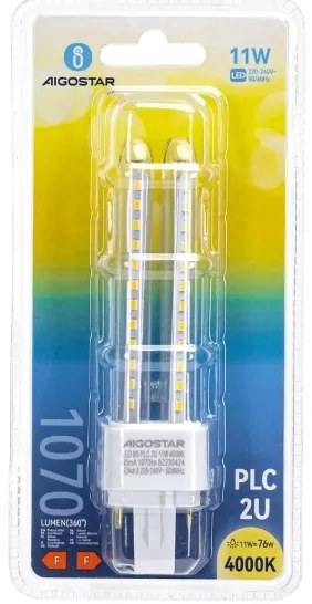 Lampadina LED G24D-3/11W/230V 4000K - Aigostar