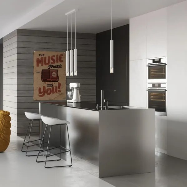 Sollux SL.0958 - Lampadario su corda VIZIER 2xG9/40W/230V bianco