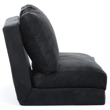 Divano letto nero 120 cm Taida - Balcab Home