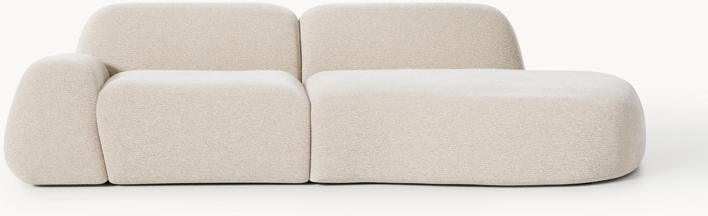 Chaise longue componibile 3 posti in teddy Wolke