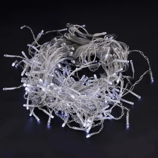 Brilagi - Catena luminosa natalizia da esterno 200xLED/8 funzioni 13m IP44 bianco freddo