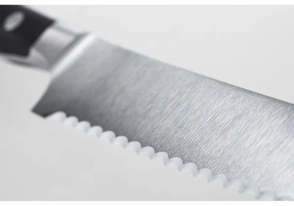 Wüsthof Classic Ikon coltello da pane 20 cm manico nero