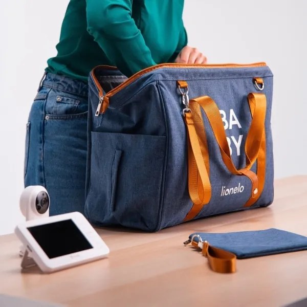 Lionelo - Borsa fasciatoio per passeggino IDA Blue Denim