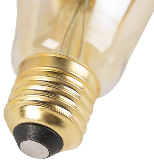 Set di 5 lampadine LED E27 Dim to Warm oro 8W 806lm 2000-2700K