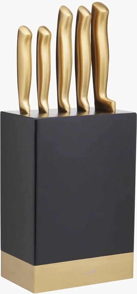 Set di 6 coltelli con ceppo Golden
