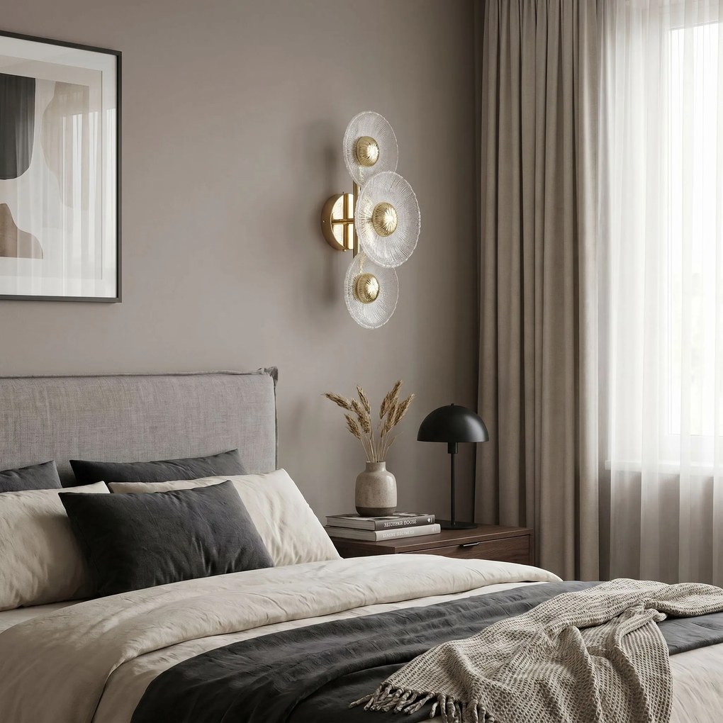 APPLIQUE DA PARETE LED SWE072-W GOLD