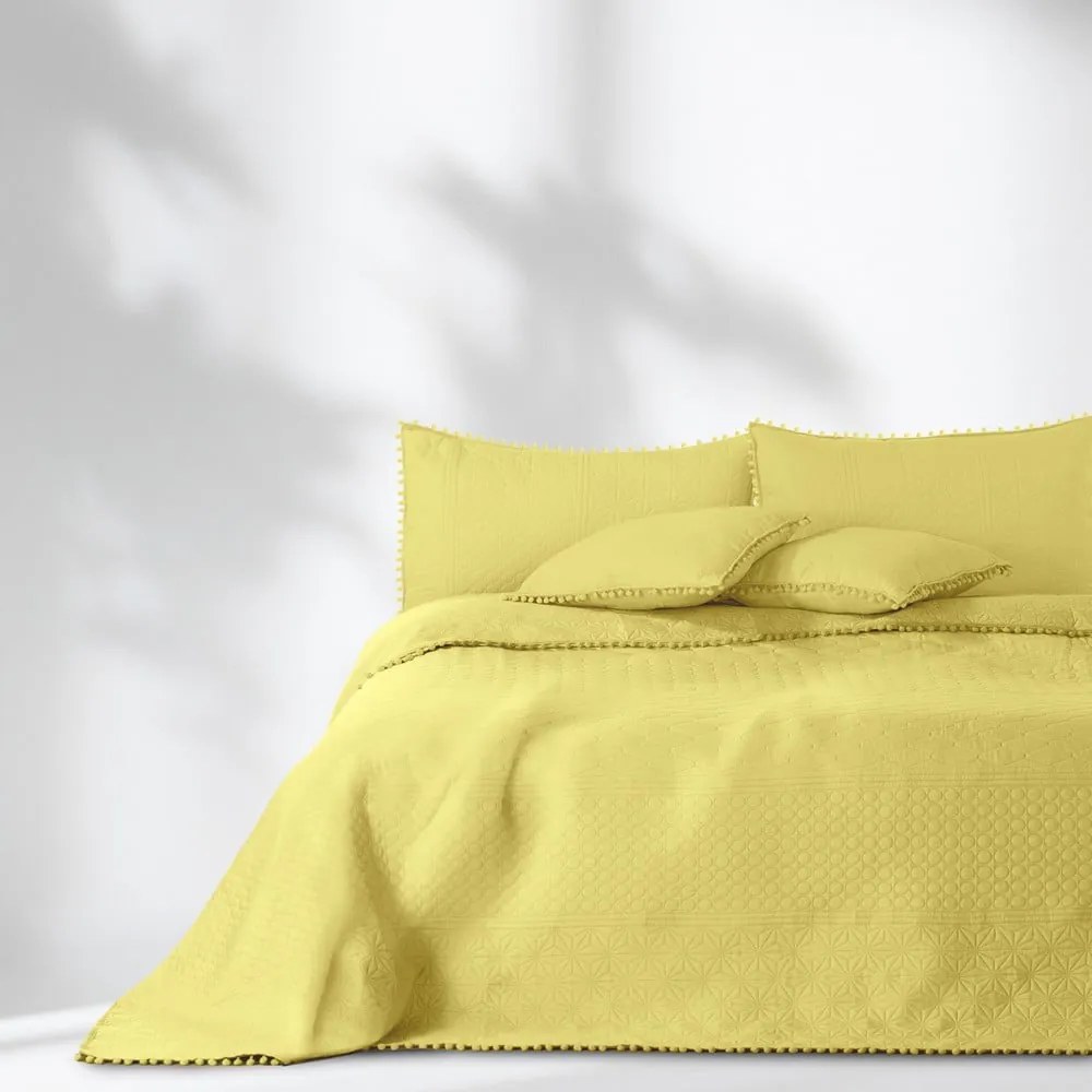 Copriletto giallo , 170 x 270 cm Meadore - AmeliaHome