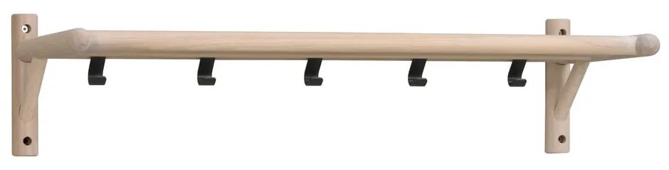 Appendiabiti da parete in legno di quercia in colore naturale Milford - Rowico