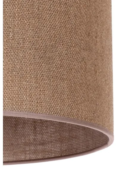 Duolla - Lampada con piedistallo 1xE27/60W/230V diametro 44 cm marrone/beige