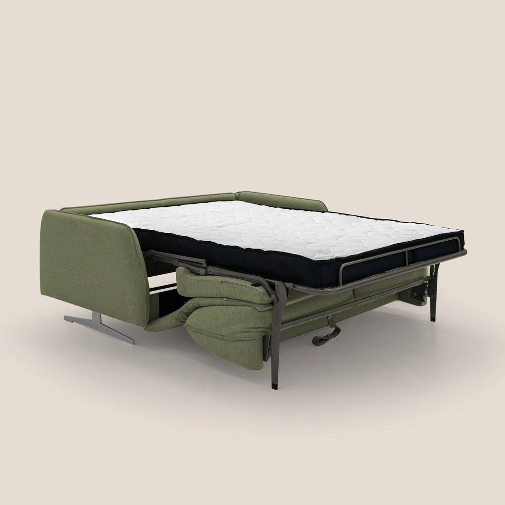 Texas Divano letto matrimoniale moderno in tessuto impermeabile T19 verde