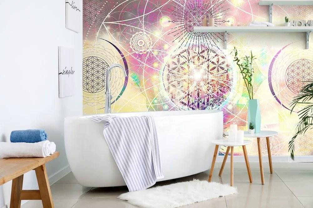 Carta da parati autoadesiva – Mandala in un design interessante