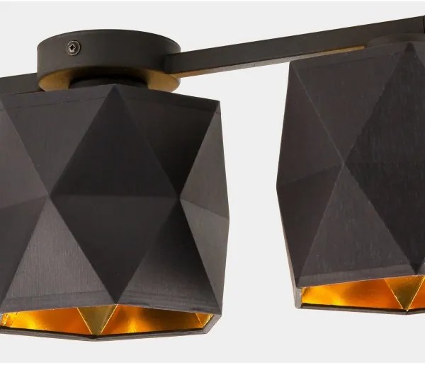 Lampadario da parete SIRO 3xE27/15W/230V nero/oro