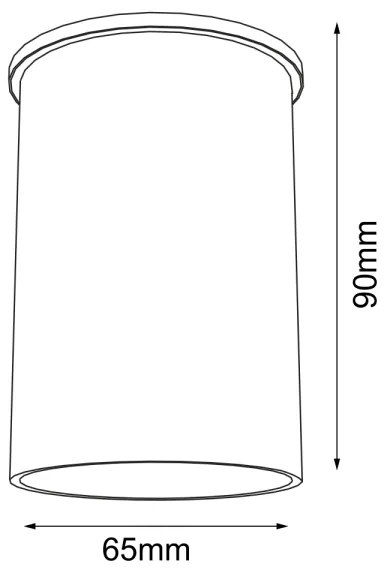 Shilo 1109 - Faretto ARIDA 1xGU10/15W/230V 9 cm nero