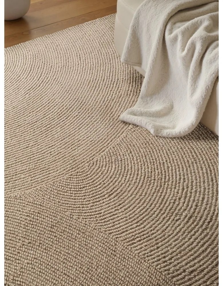 Tappeto beige in lana tessuto a mano 160x230 cm Eleni Light Beige – Hanse Home