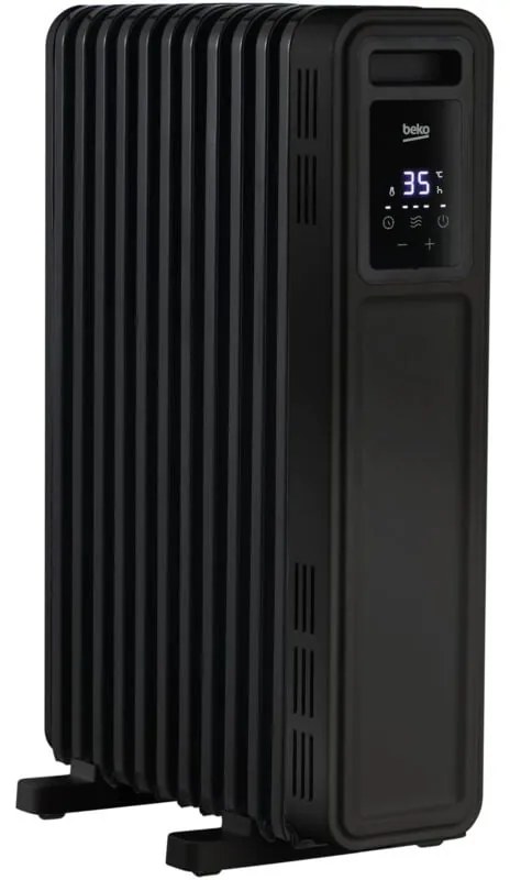 Beko - Radiatore ad olio con telecomando RHO8323BT, Potenza 2300W, 11 elementi riscaldanti, 3 impostazioni di potenza, timer 24 ore, protezione da