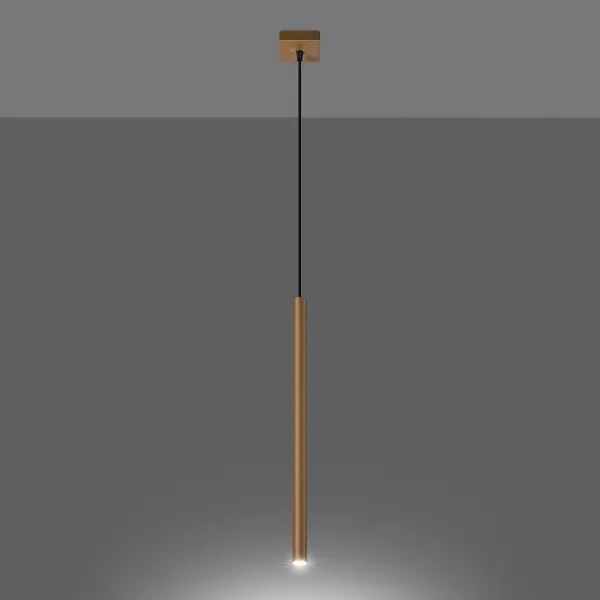 Sollux SL.1170 - Lampadario a sospensione con filo PASTELO 1xG9/8W/230V oro