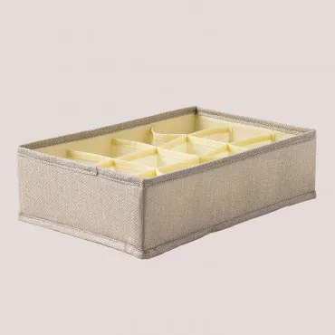 Organizer in tessuto (35x22 cm) Guat Beige - Sklum