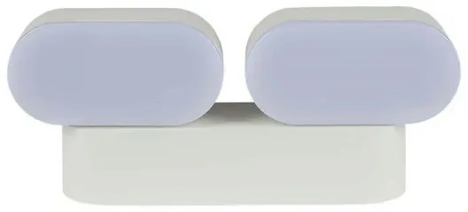 Applique LED da esterno flessibile 2xLED/12W/230V IP65 grigio