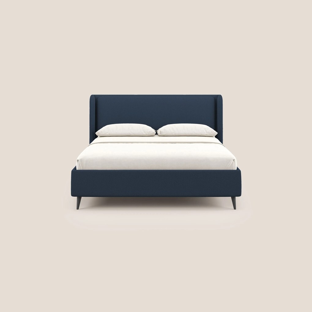 Nadine letto contenitore di design e comfort Italiano in tessuto impermeabile T19