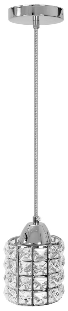 LAMPADA DA SOFFITTO CRISTALLO ARGENTO APP727-1CP