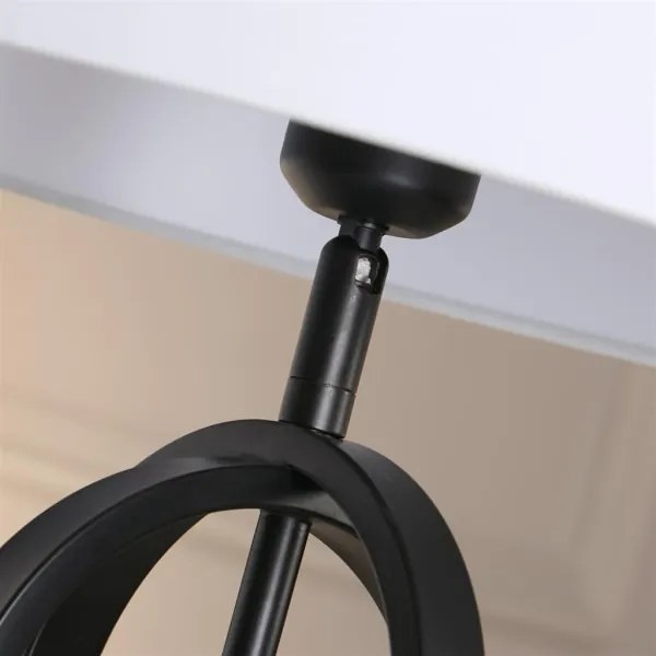 Searchlight EU91101WH - Lampada da tavolo CHIC 1xE27/60W/230V bianca