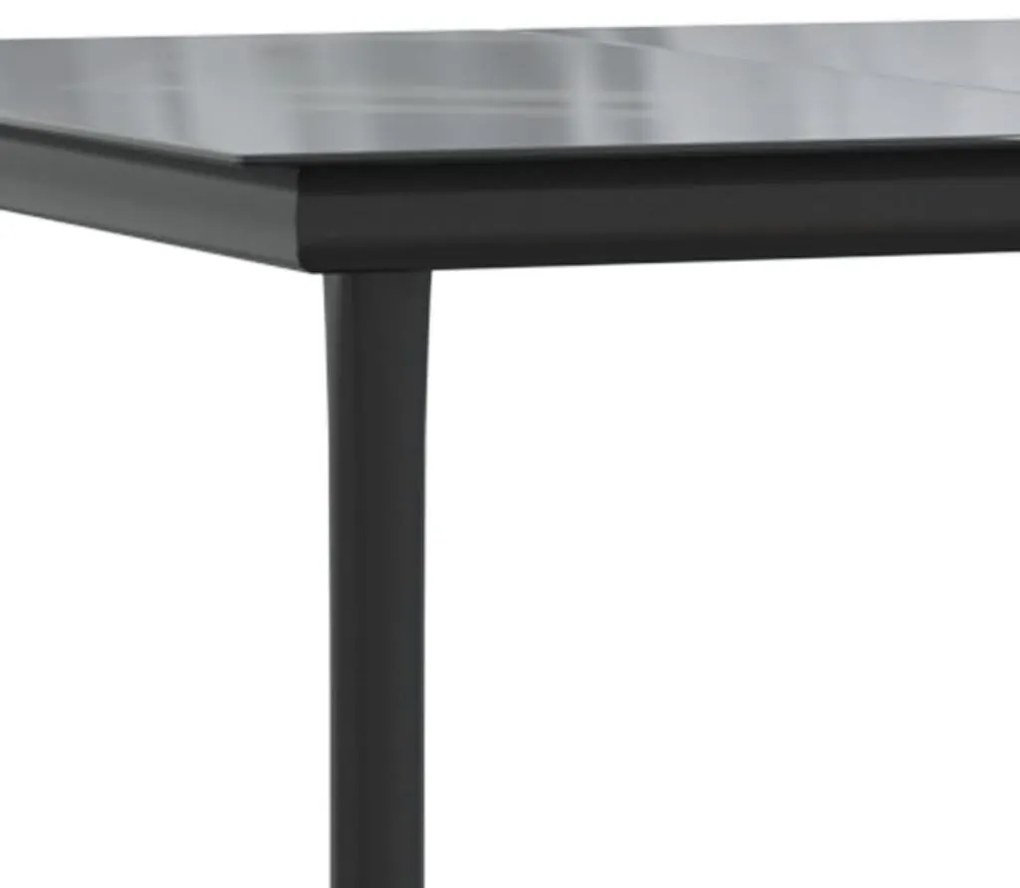 Set da pranzo da giardino 7pz con cuscini in polyrattan marrone