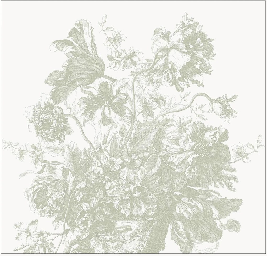 Carta da parati Engraved Flowes