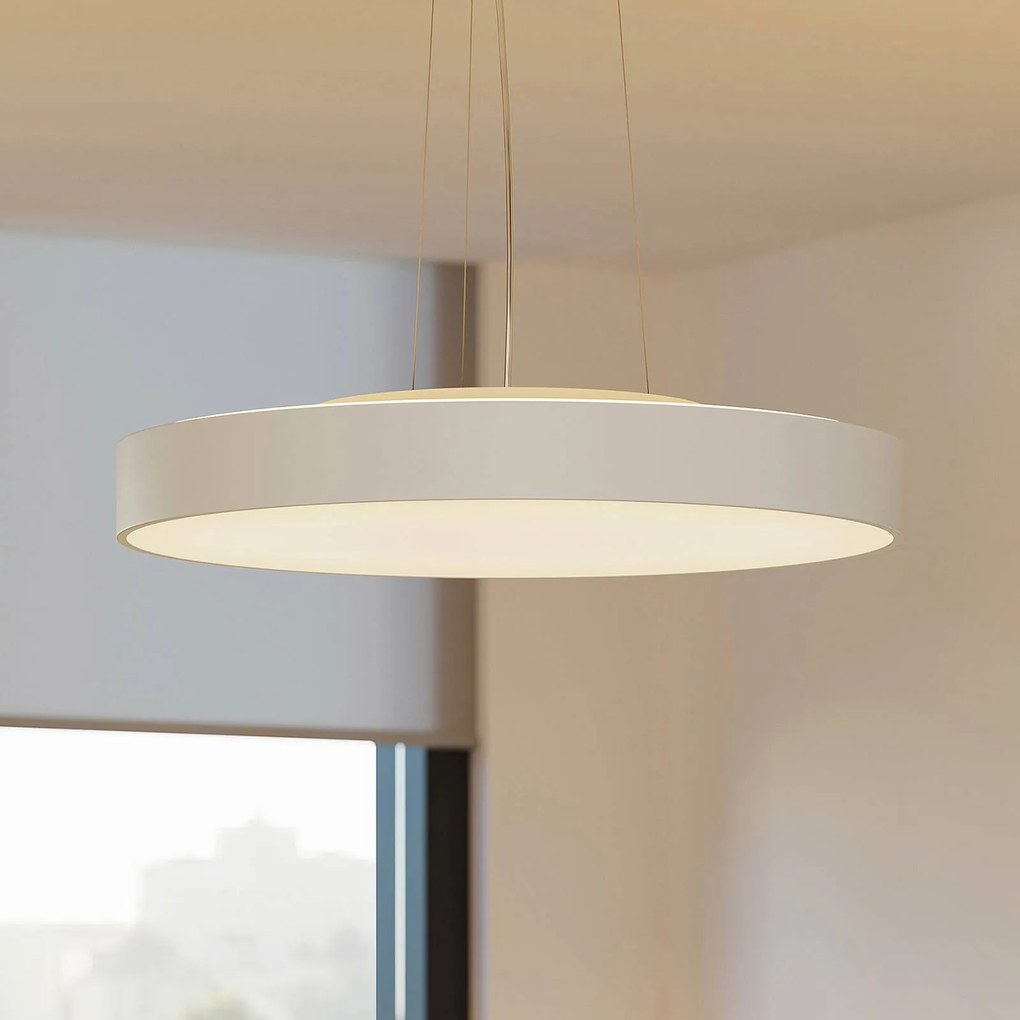 Arcchio Lampada LED a sospensione Vanida, bianco, Ø 60 cm, su/giù