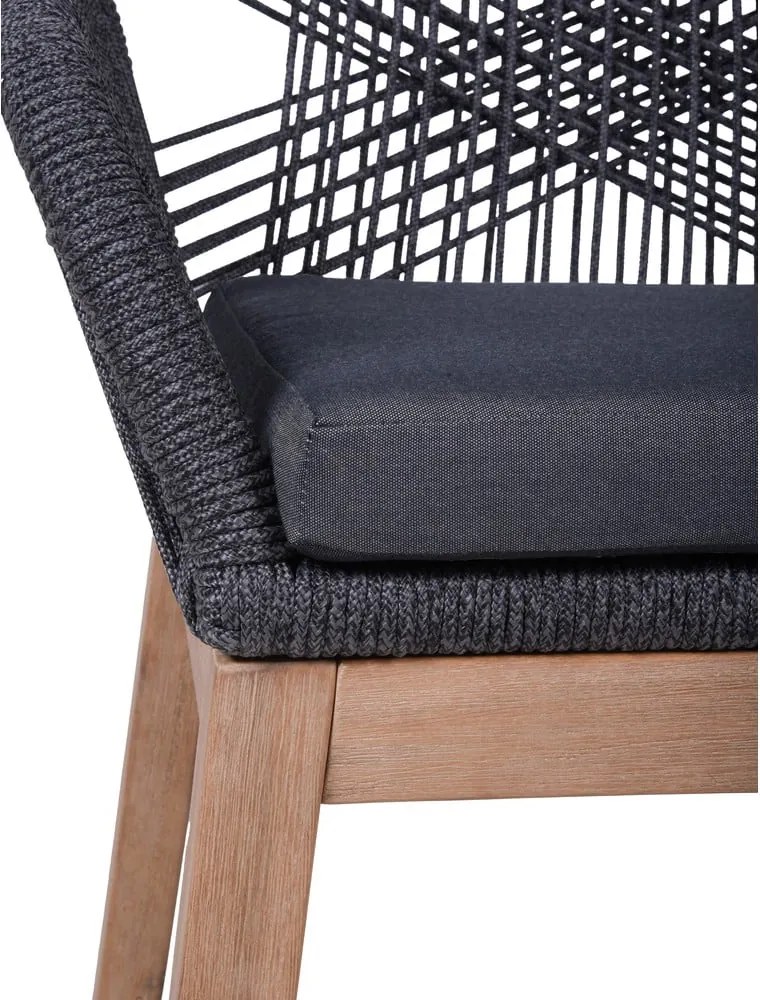 Sedia da giardino in legno grigio Pomona - Garden Pleasure