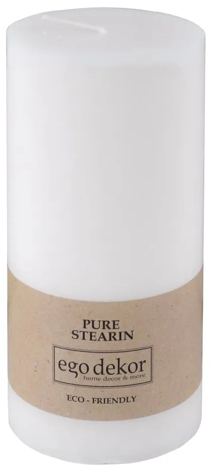 Candela amica bianca, durata di combustione 50 h Eco - Eco candles by Ego dekor