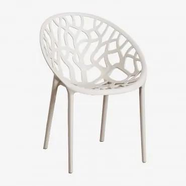Confezione da 2 sedie da giardino impilabili Ores Tapioca Beige - Sklum