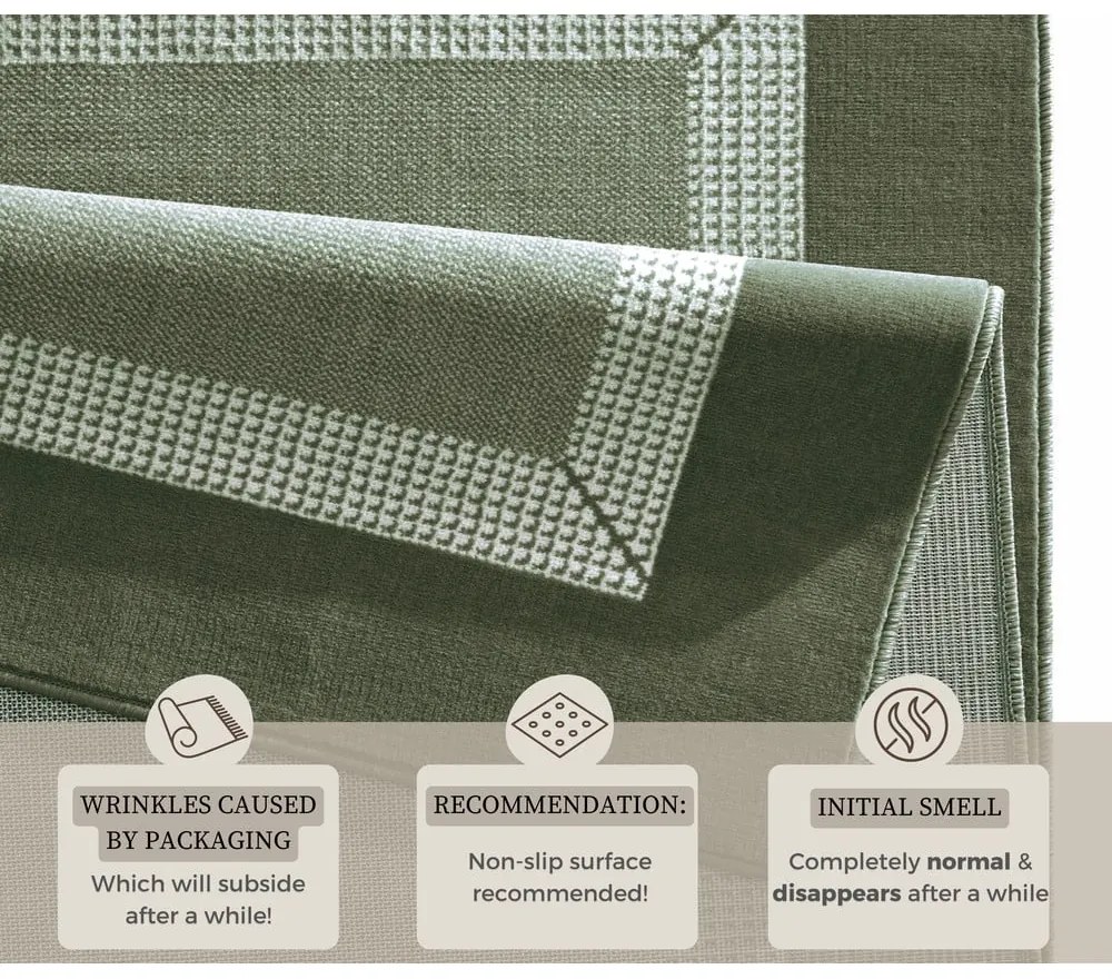 Tappeto verde 160x230 cm Band – Hanse Home