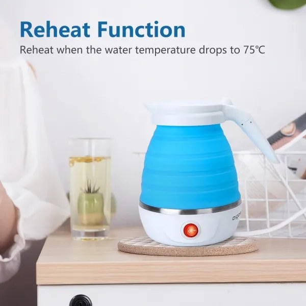 Aigostar - Bollitore da viaggio 600ml 1000W/230V