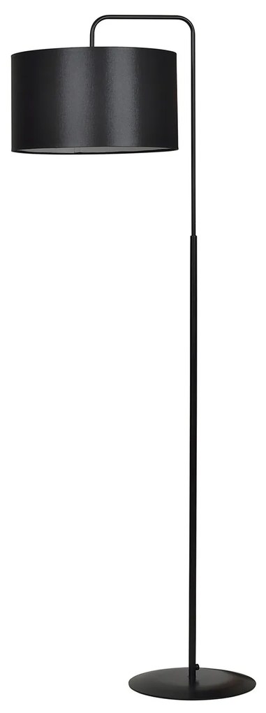 Piantana Contemporaneo Sigfrido Acciaio Nero 1 Luce E27 Ip20