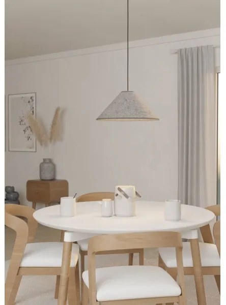 Eglo 43984 - Lampadario a sospensione con filo ALSAGER 1xE27/40W/230V grigio