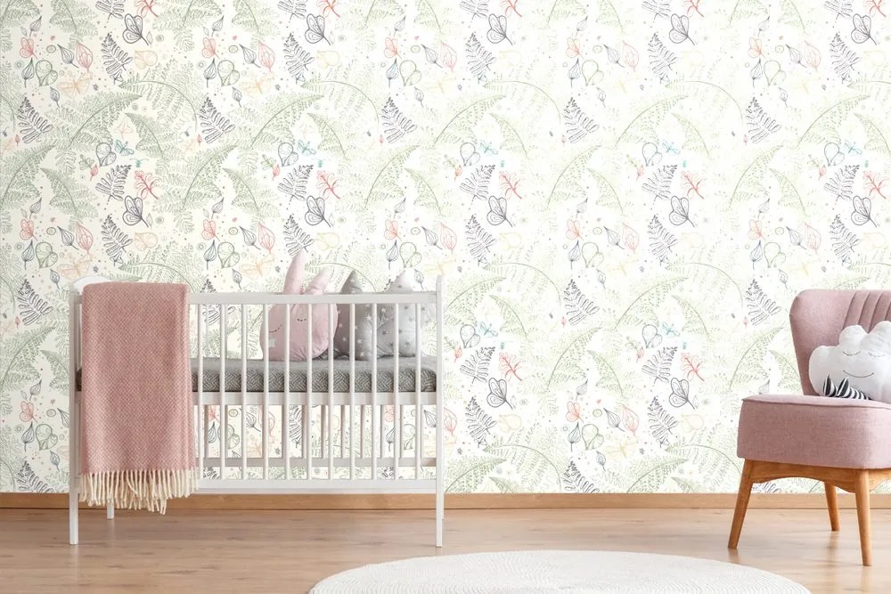 Carta da parati – Foglie delicate di felce