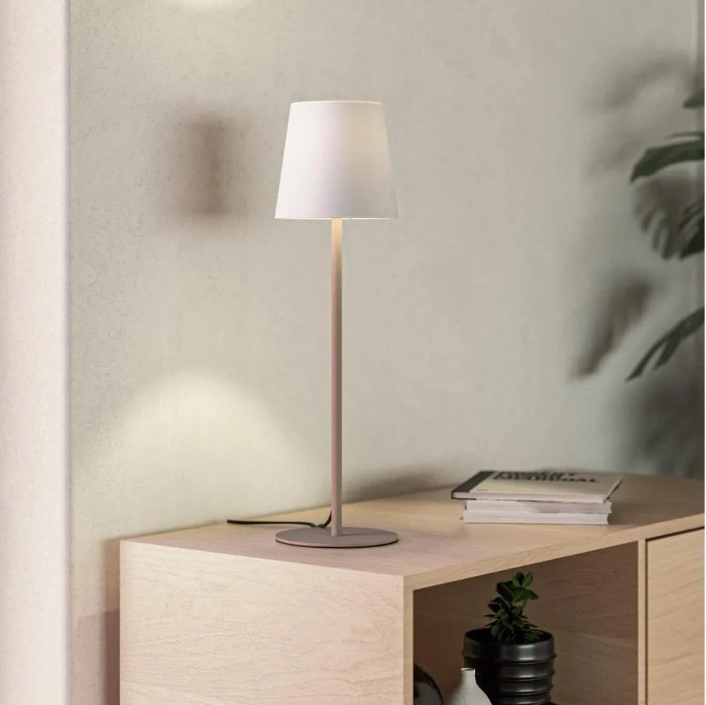 Eglo 901128 - Lampada da tavolo FIORANA 1xE14/40W/230V crema/bianca
