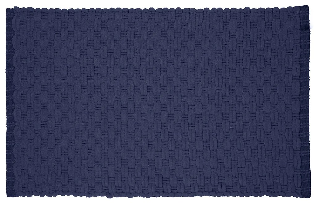 Tappeto bagno ciniglia 80x50 cm Dark blue