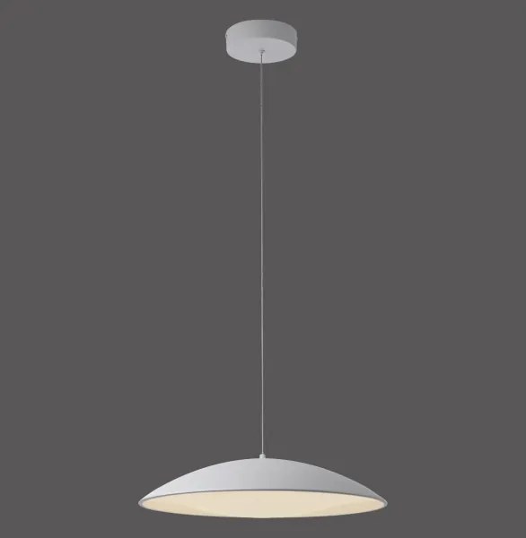 Schöner Wohnen 14607-16 - LED dimmerabile lampadario a sospensione con cavo LENTE LED/23W/230V Ø50 cm bianco