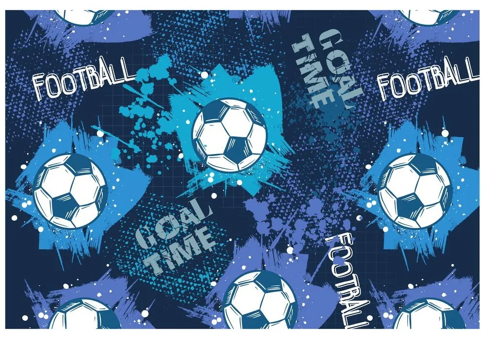 Carta da parati – Pallone da Calcio in Blu